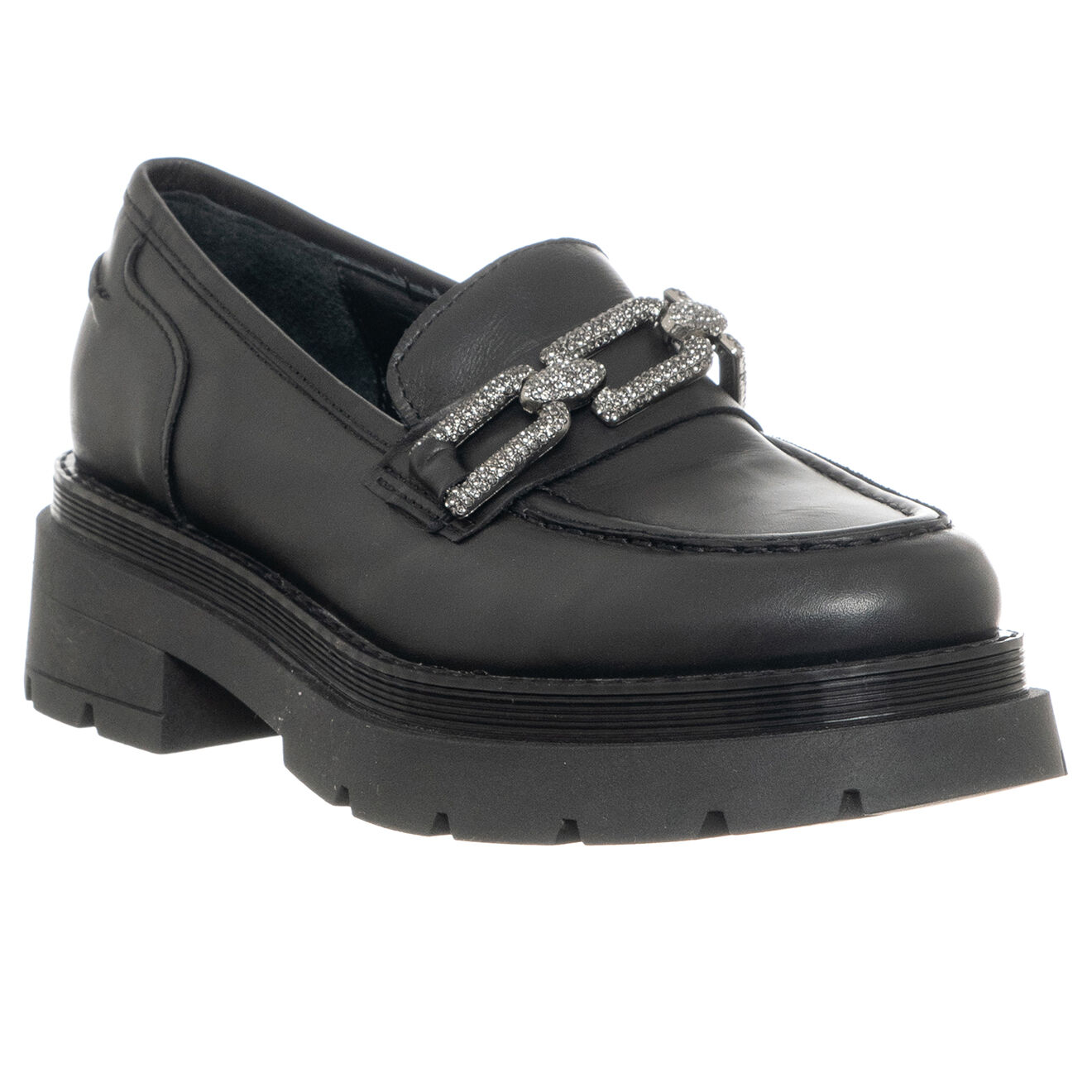 Loretta Pettinari Mocassins en Cuir Urba noirs