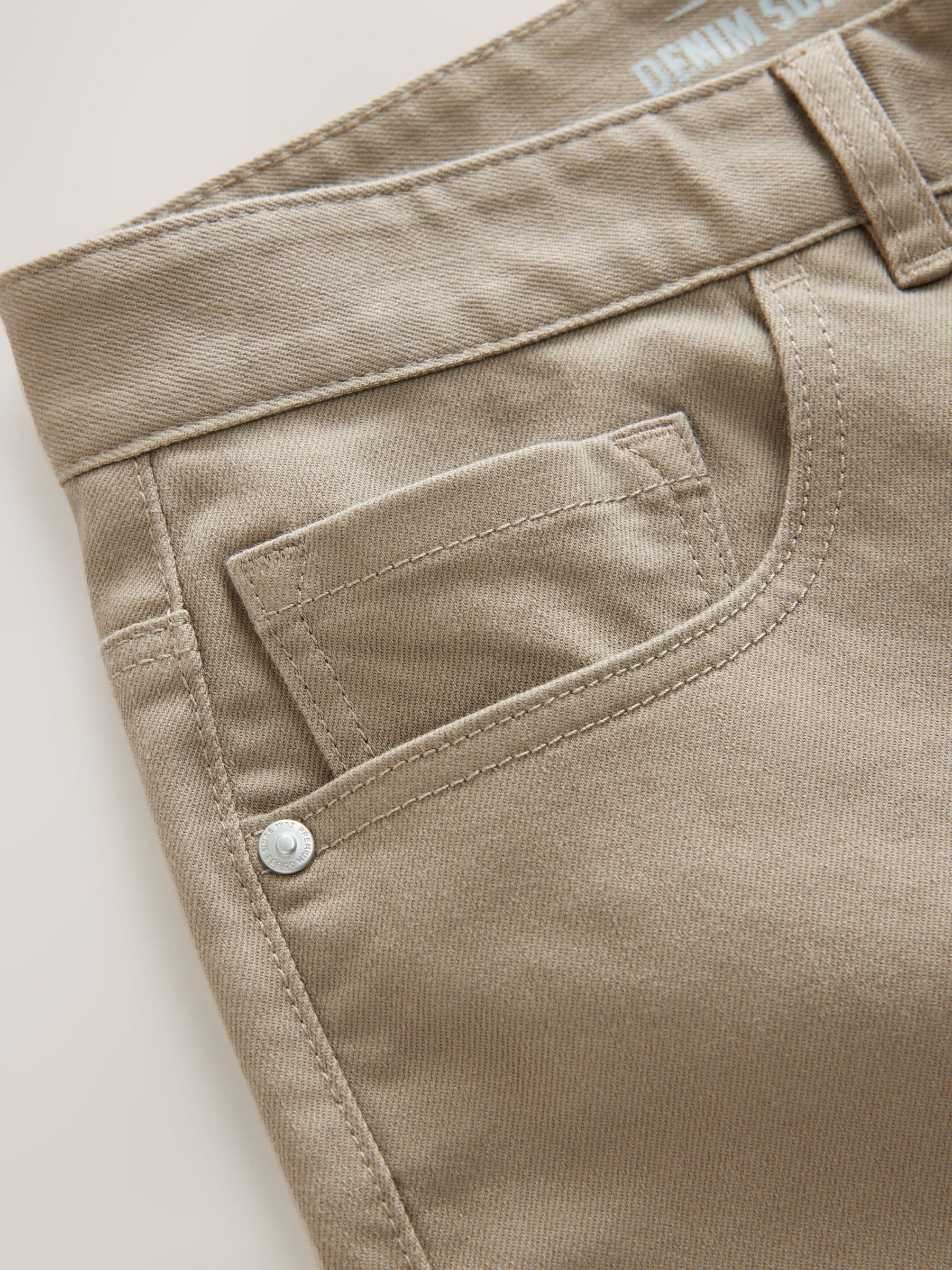 Lichtbruin - Enkele - Slim fit klassieke stretchy jeans