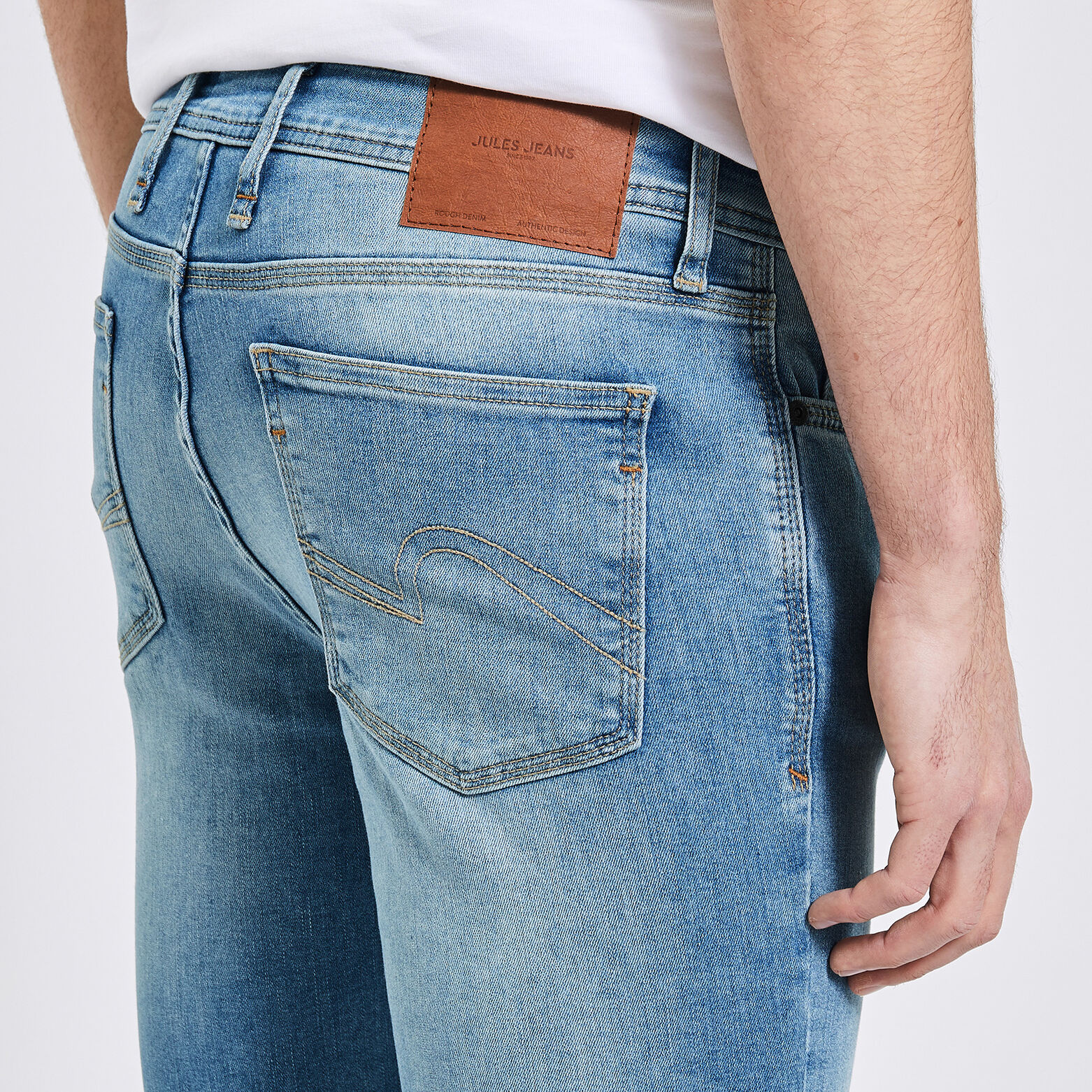 Jean skinny 3 longueurs Bleu