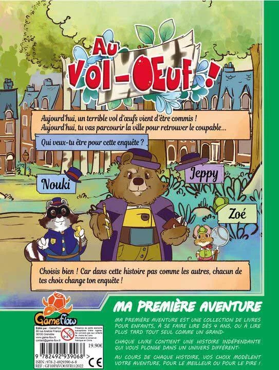 MA 1ERE AVENTURE - AU VOL-OEUF VERSION LONGUE
