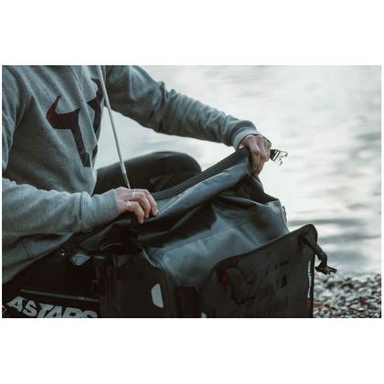 Sacoches cavalières SW-MOTECH SysBag WP L/L (27-40 litres x 2) complet avec support - Noir