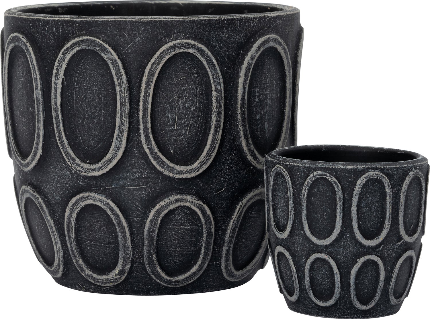 Intratuin pot Morris zwart D 13,5 x H 12,5 cm