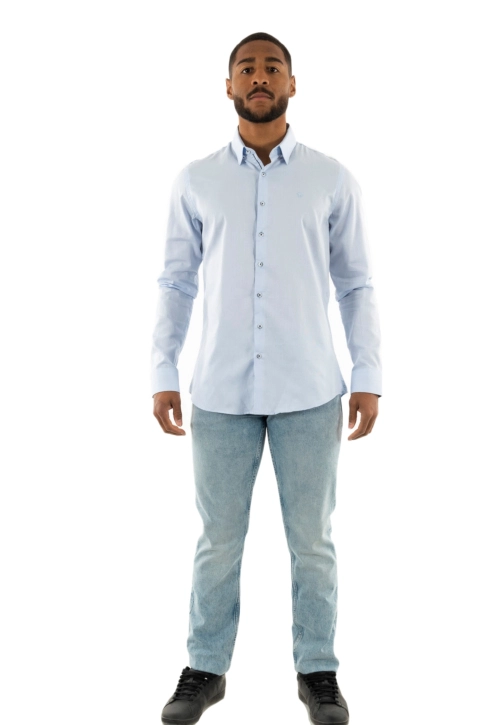 Chemise Benson & Cherry lajaquard ciel