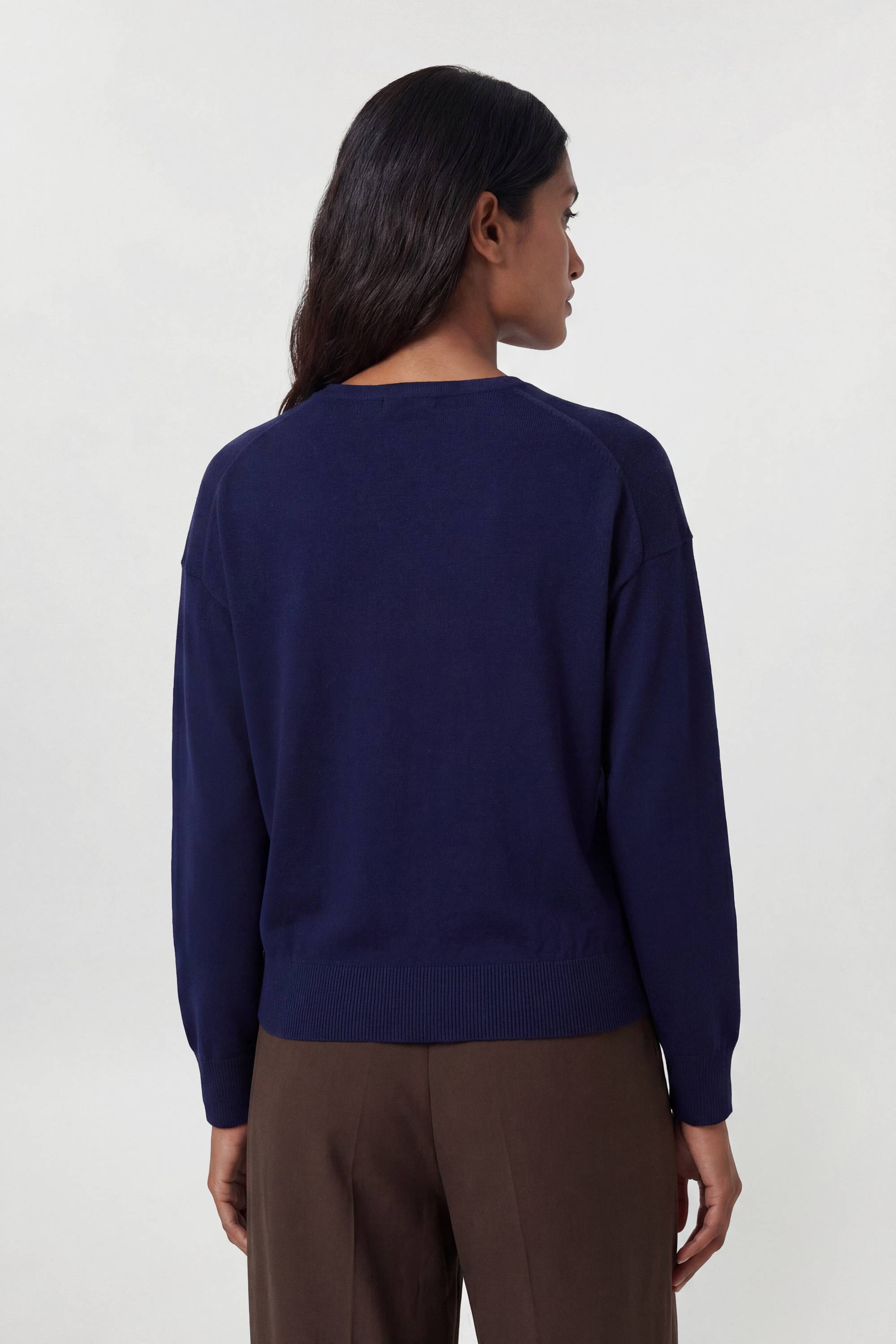 KarenMillen Cardigan En Maille Mélangée Viscose À Manches Ballon