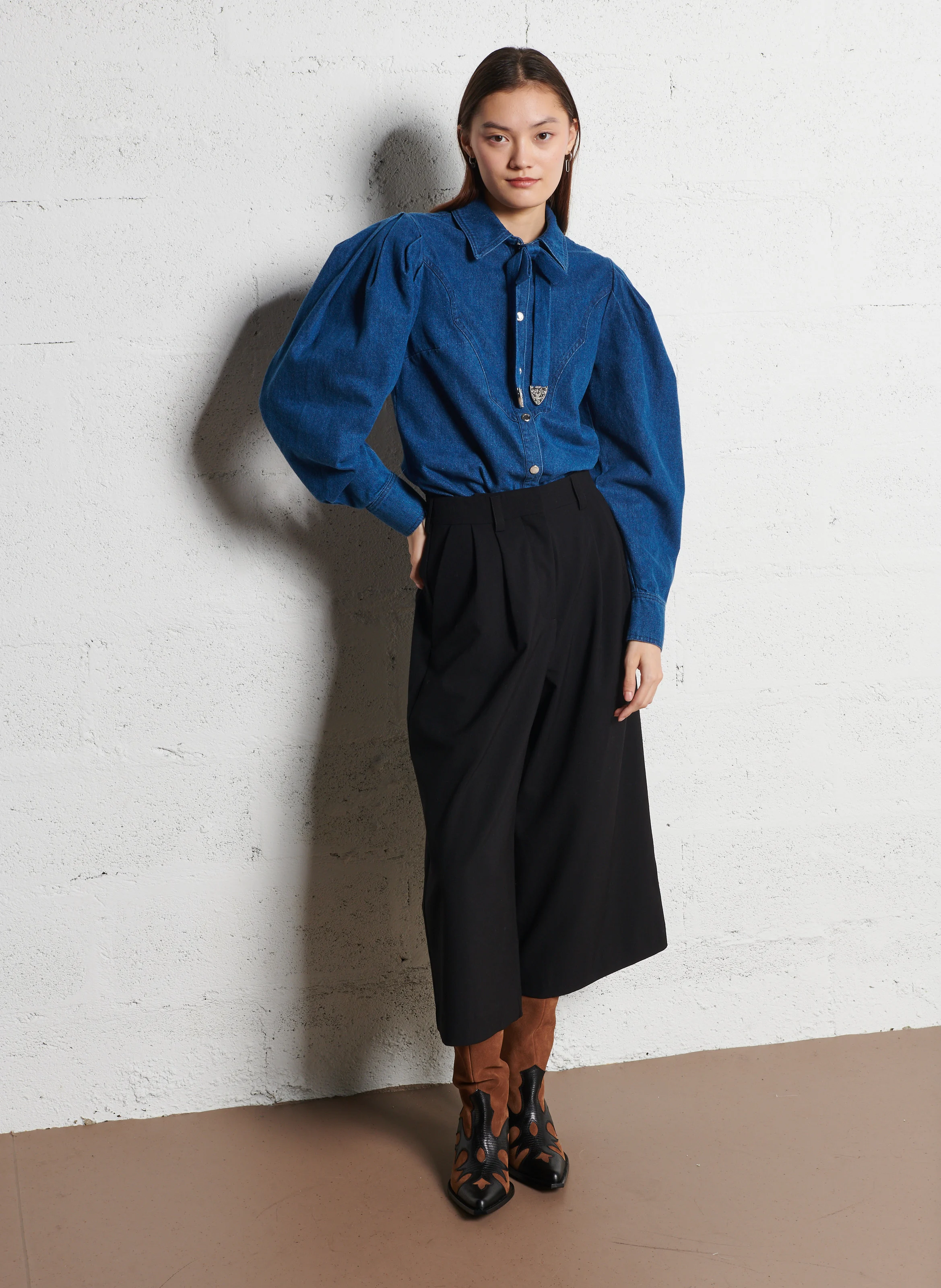 TERRY 80 - Santiags en cuir | Noir