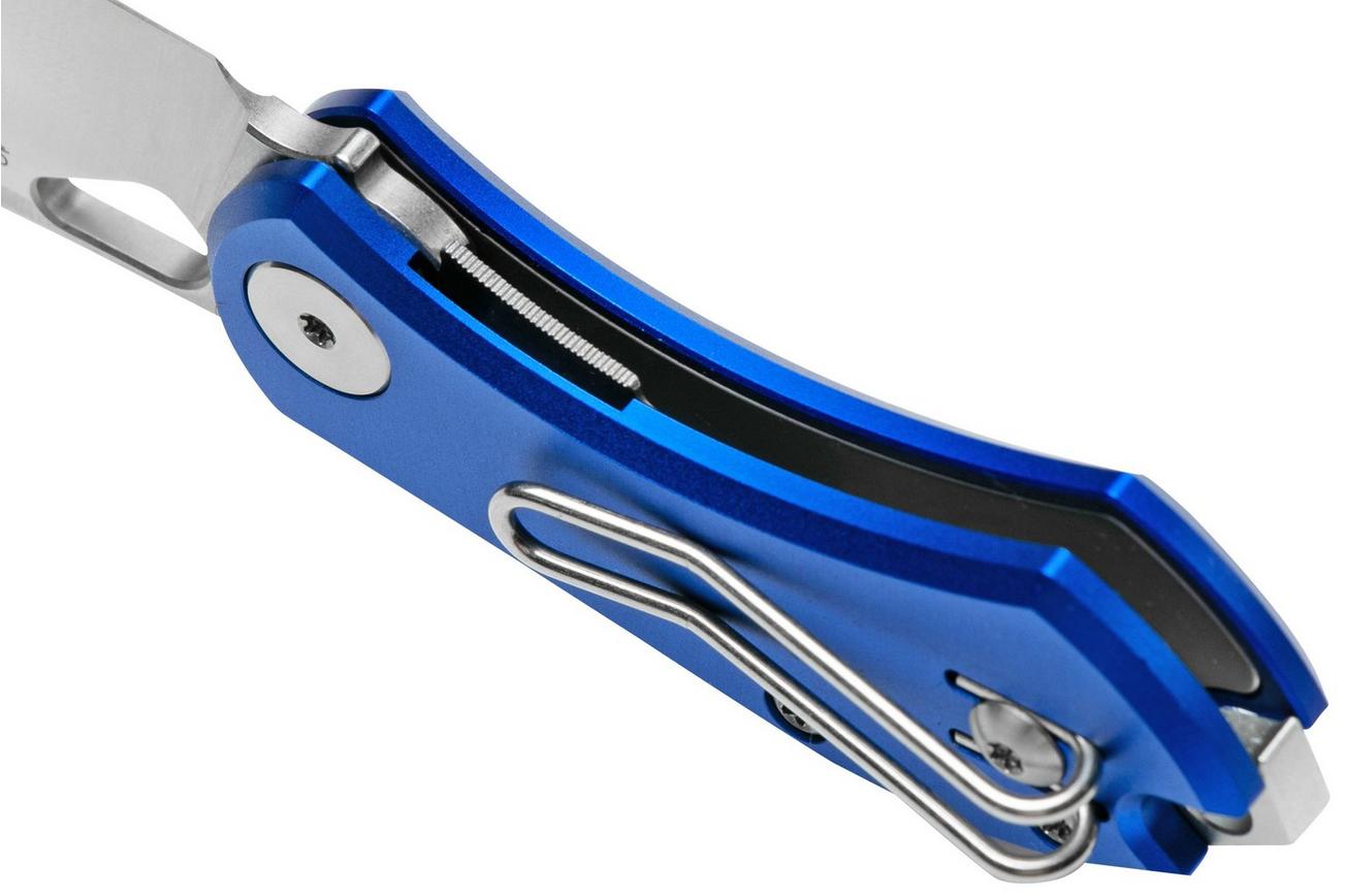 GiantMouse ACE Nibbler Blue Aluminum, N690 zakmes, Ansø en Voxnaes design