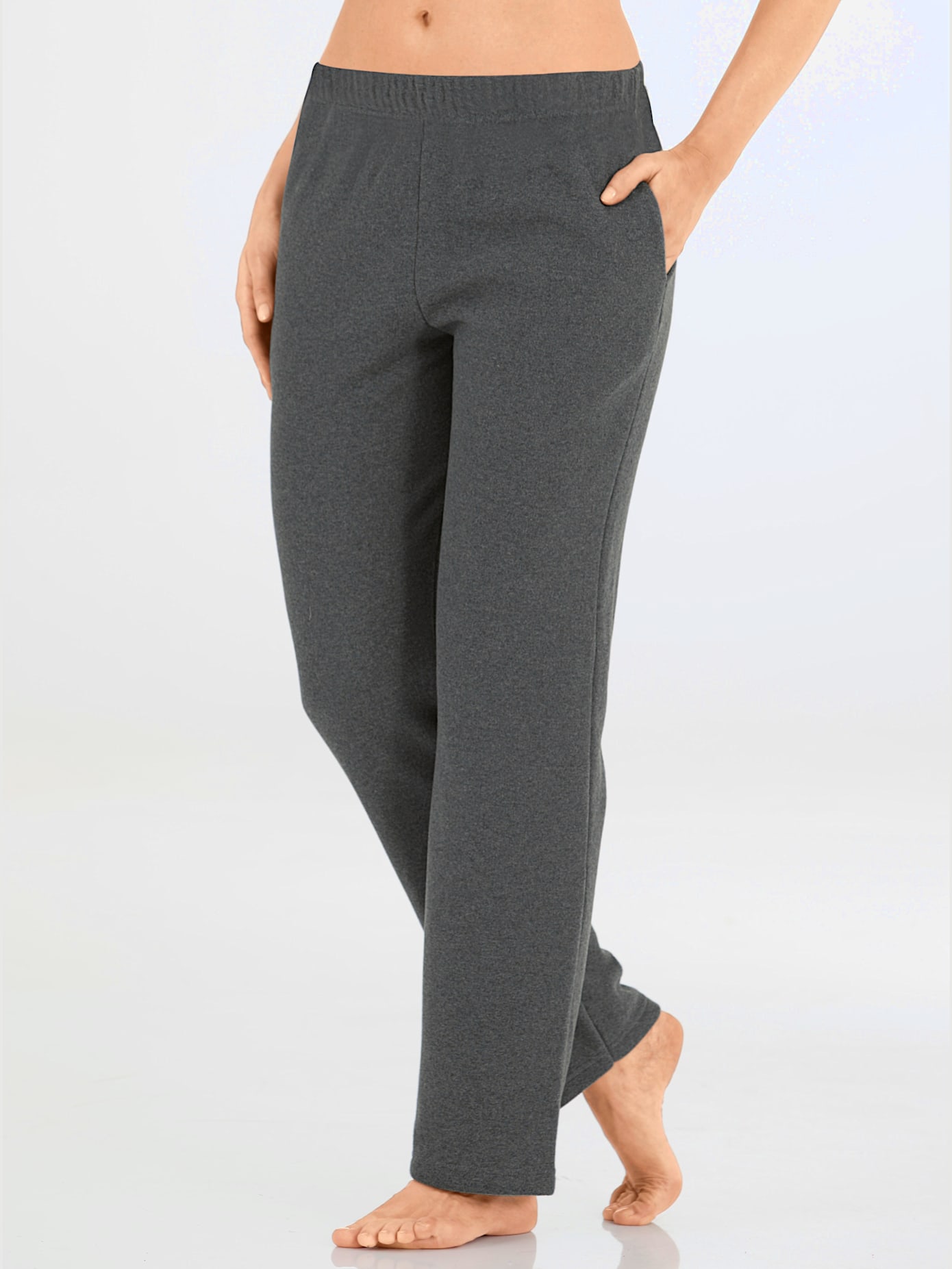 Pantalon en flanelle taille élastique