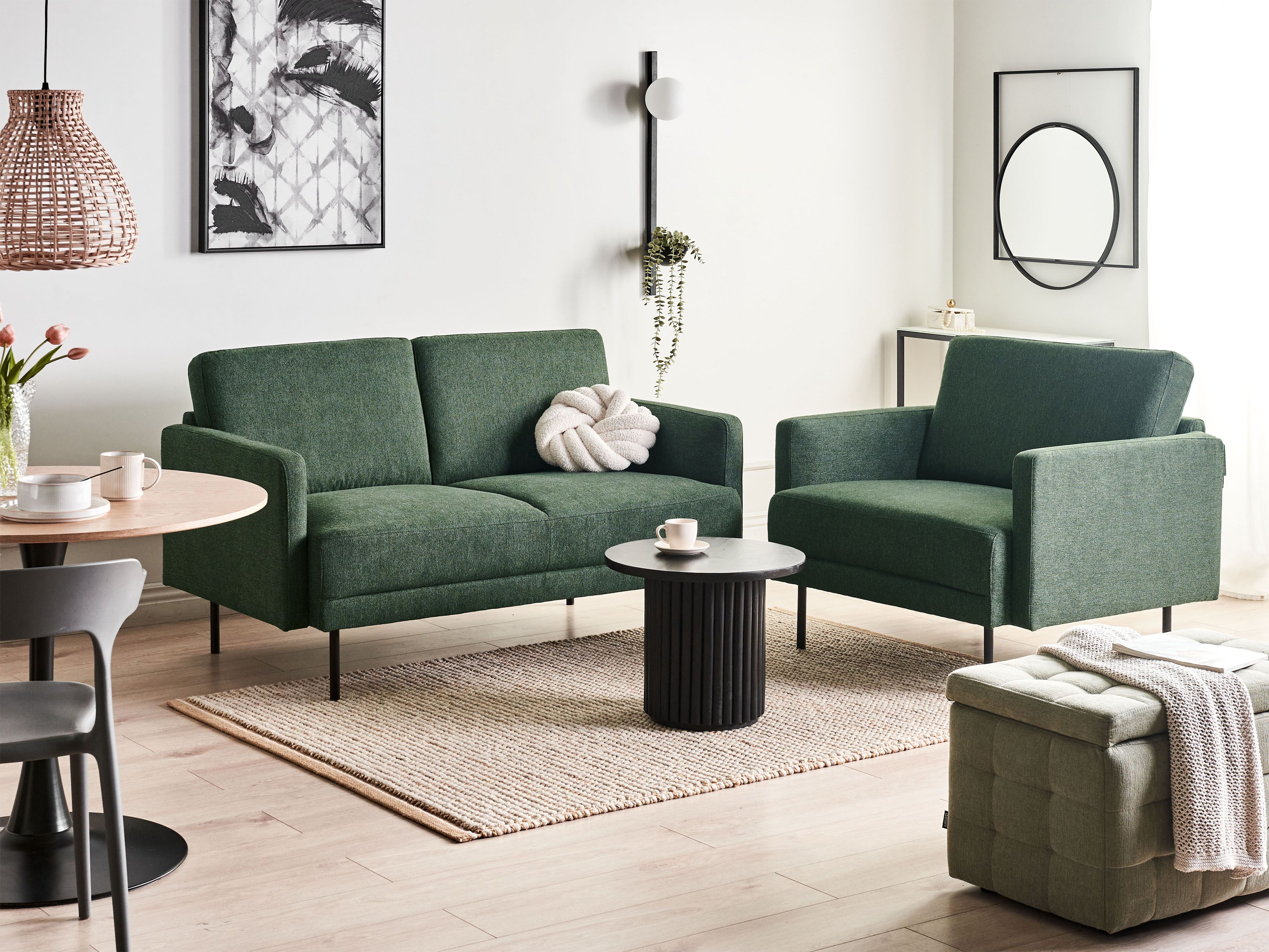 Fauteuil BREDA Stof Donkergroen