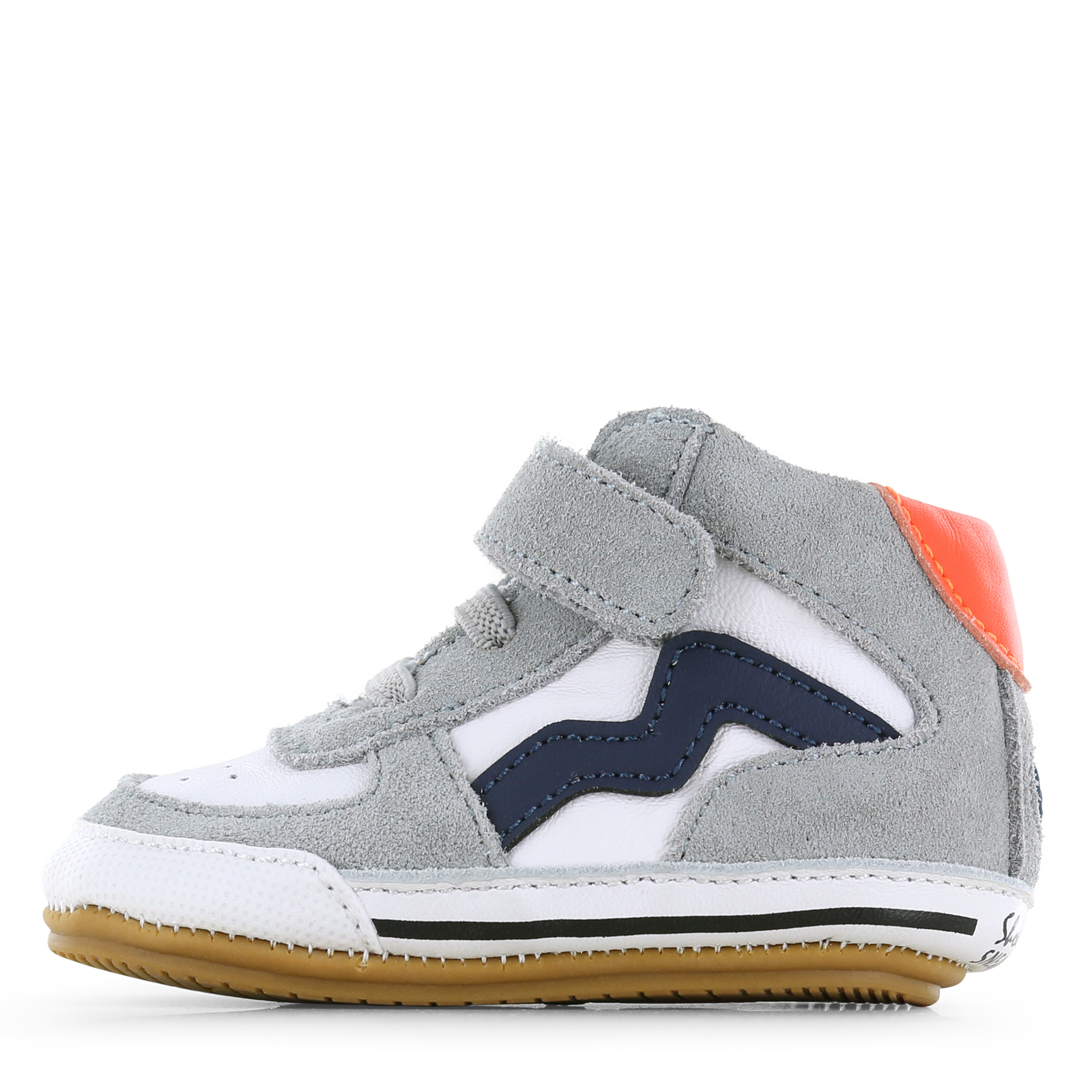 Shoesme grijs BABY-PROOF® schoentje Leer, Suède | Jongens schoenen