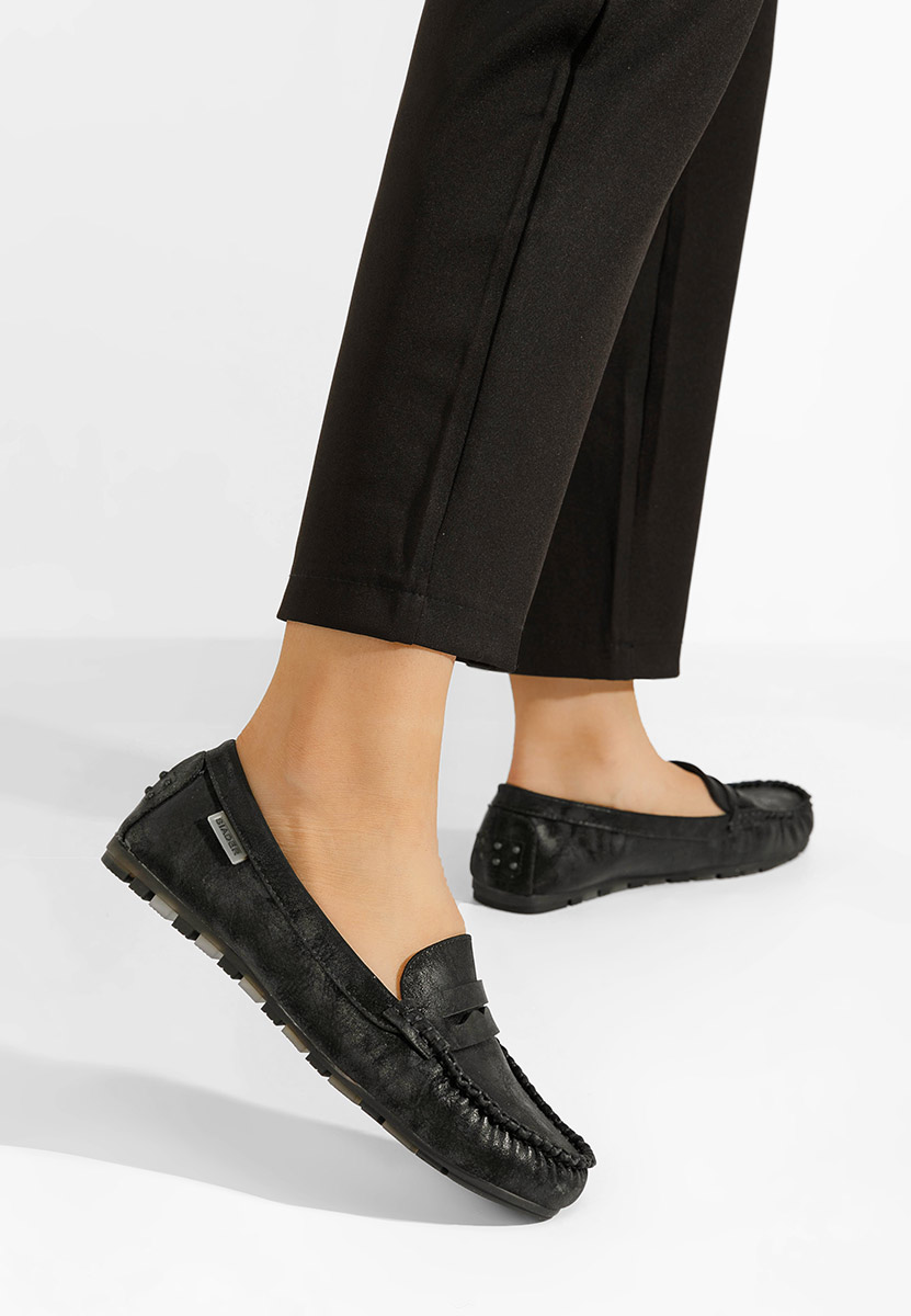 Mocassins femme noirs Luminia V3