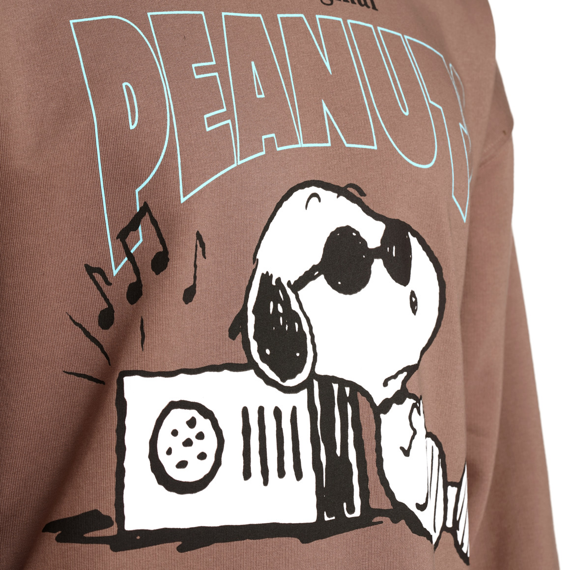 Jonas Nielsen Peanuts Sweatshirt mit Rückenprint braun