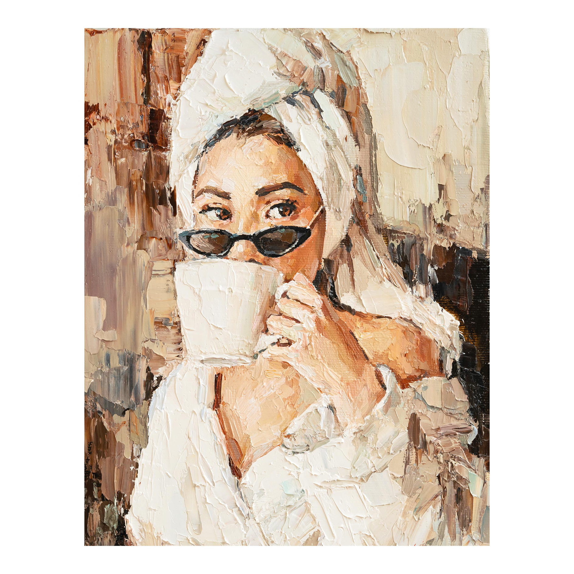 Gerahmtes Bild WAKING UP - 40x50 cm