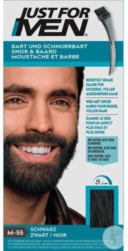 Just For Men Gel Colorant Barbe Et Moustache Noir M-55 1 Kit
