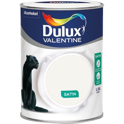 Peinture 1.25 L Crème de Couleur Satin - Blanc