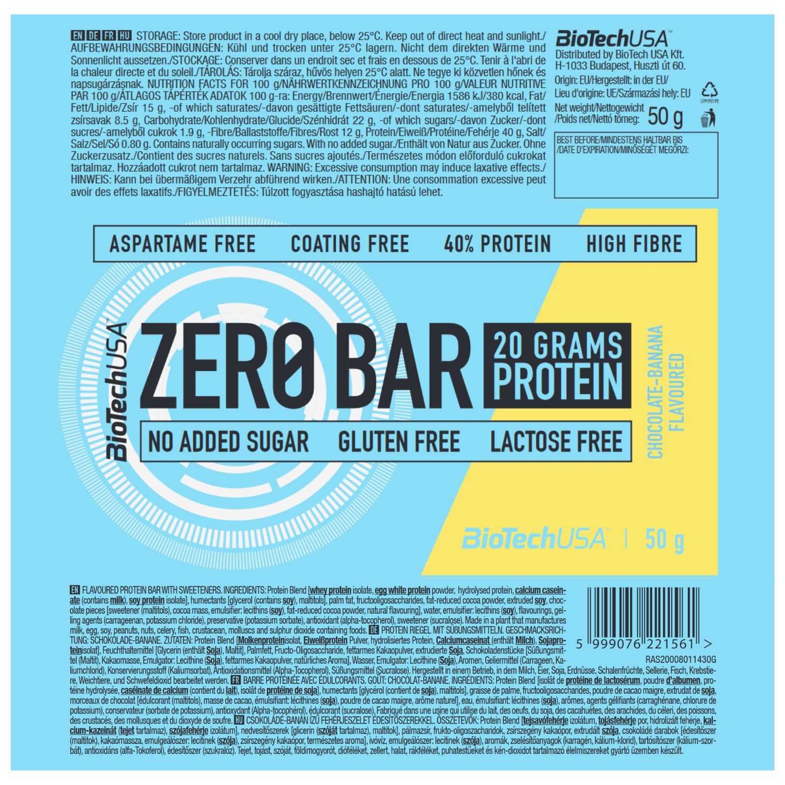 Barra Zero Biotech USA 50 g