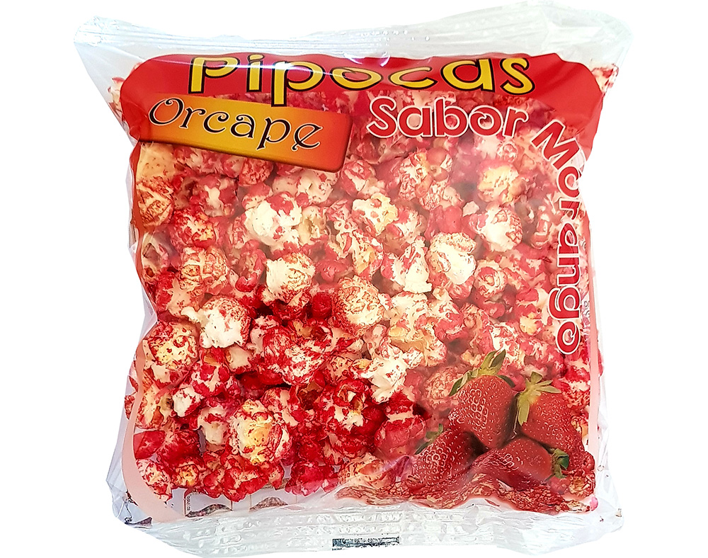 PIPOCAS ORCAPE DOCES SABOR MORANGO 70G