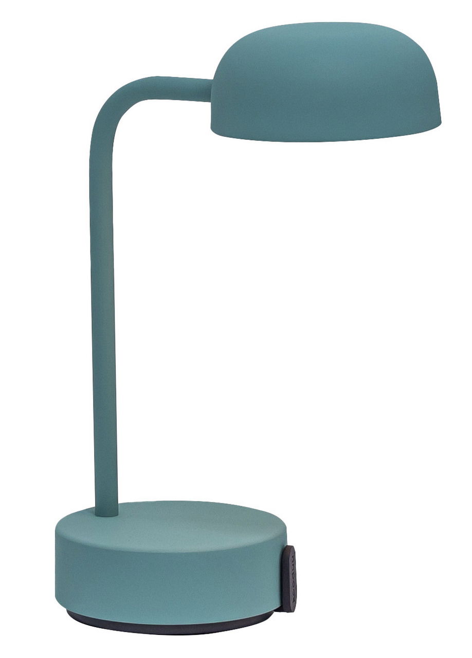 kooduu LED-Tischleuchte Smokey Teal FOKUS