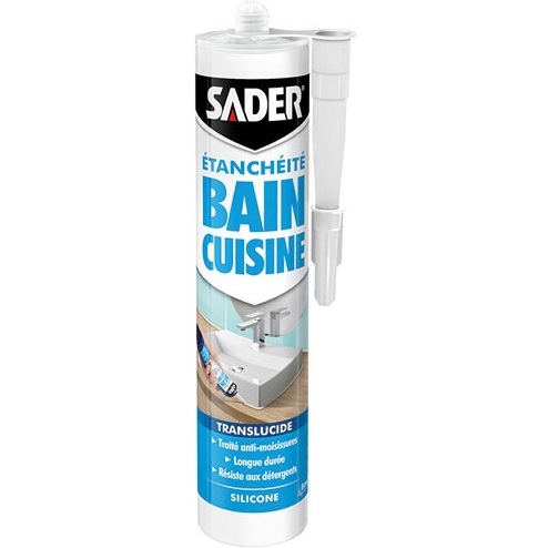 Sader mastic bain-cuisine translucide 280ml