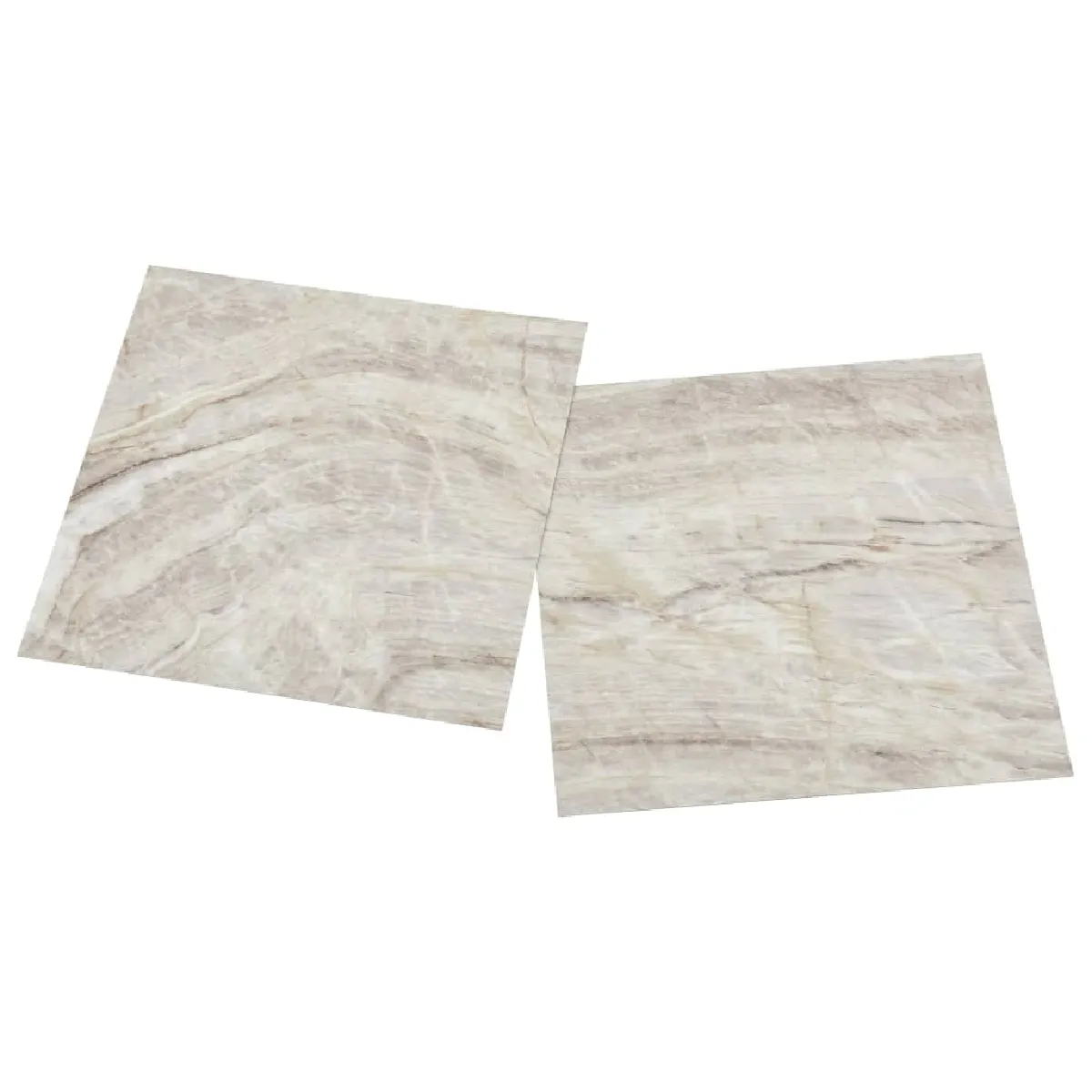 vidaXL Dalles PVC autoadhésives 1,86 m² - Beige