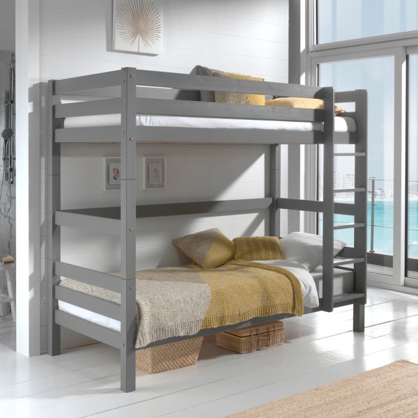 Vipack Pino Stapelbed Grijs 180 Cm