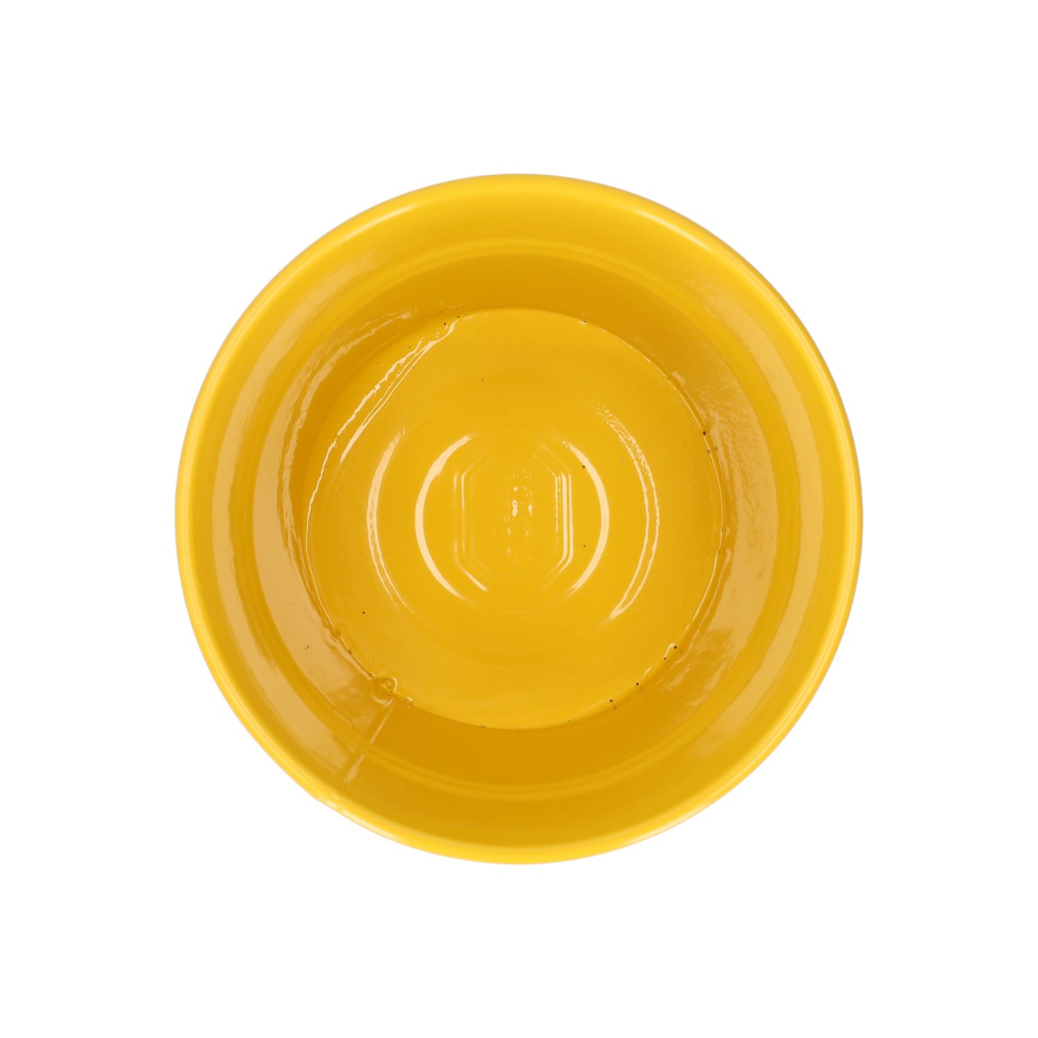 Bloempot, zink, bremgeel, Ø14,5 cm