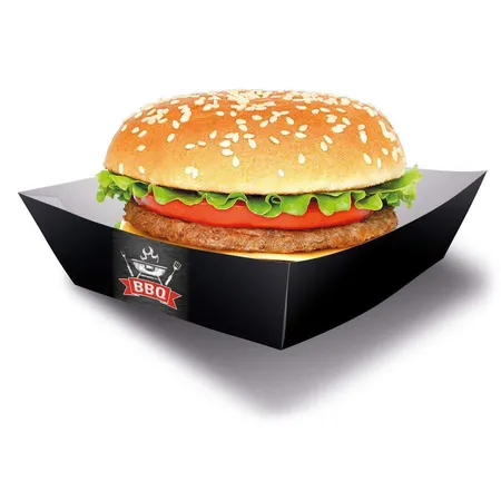 amscan 4 Burgerschalen BBQ Party 13x13cm