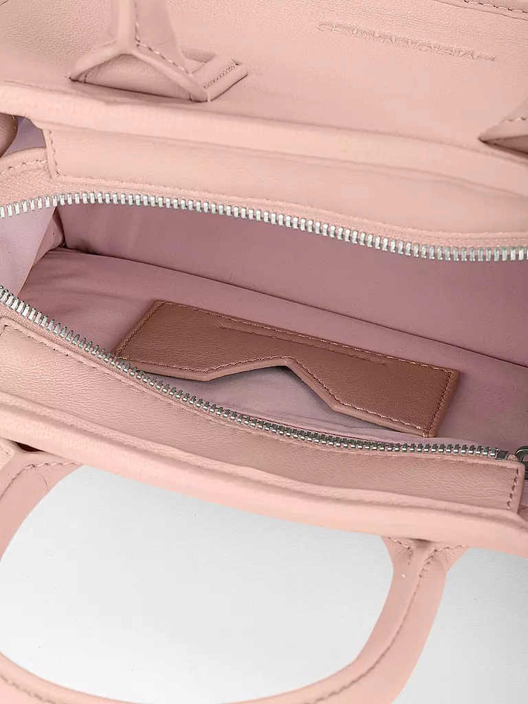 LES VISIONNAIRES Ledertasche - Tote Bag LENI SILKY Small rosa