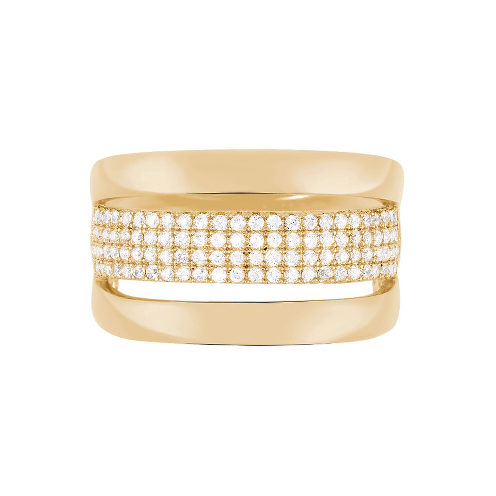 Bague Adelicia Plaqué Or Jaune Oxyde De Zirconium