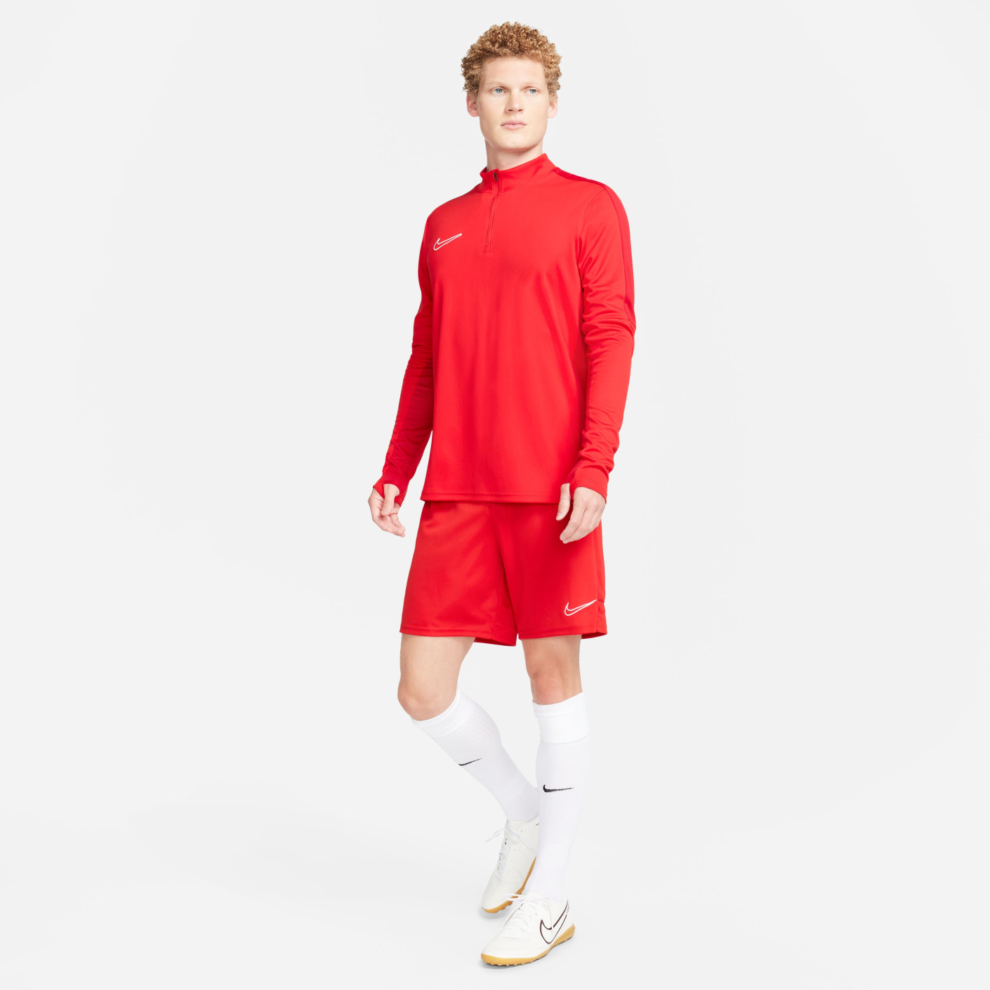 Nike Dri-FIT Academy 23 Trainingstrui 1/4-Zip Rood Wit
