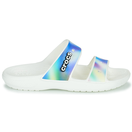 Crocs - CLASSIC CROCS SOLARIZED SANDAL - Blanc / Bleu