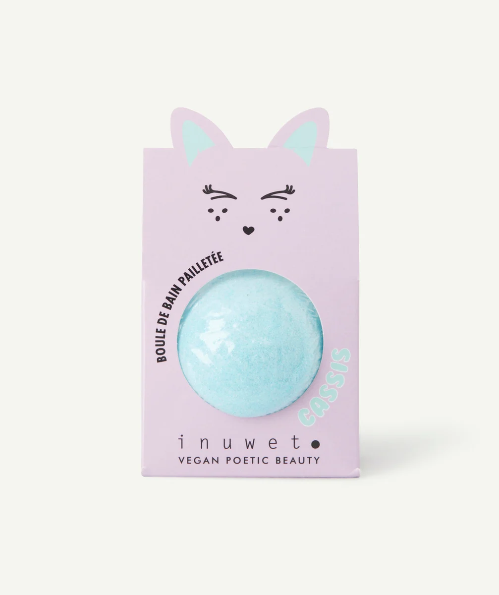INUWETBOULE DE BAIN BLEUE PAILLETÉE CASSIS FILLE