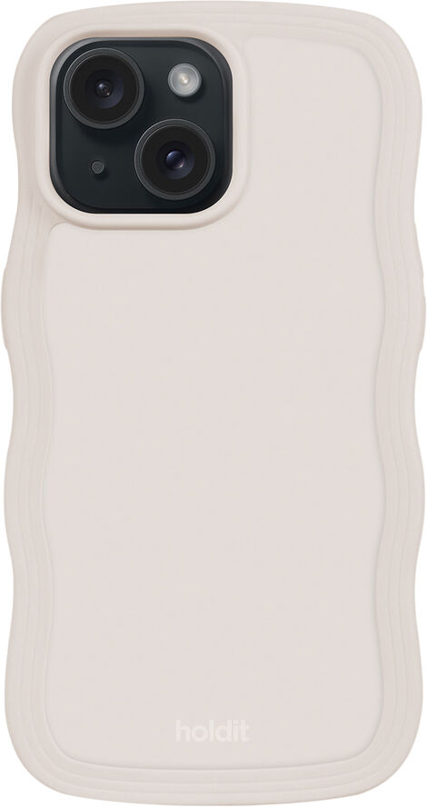 HoldIt Wavy Case iPhone 15/14/13 Beige