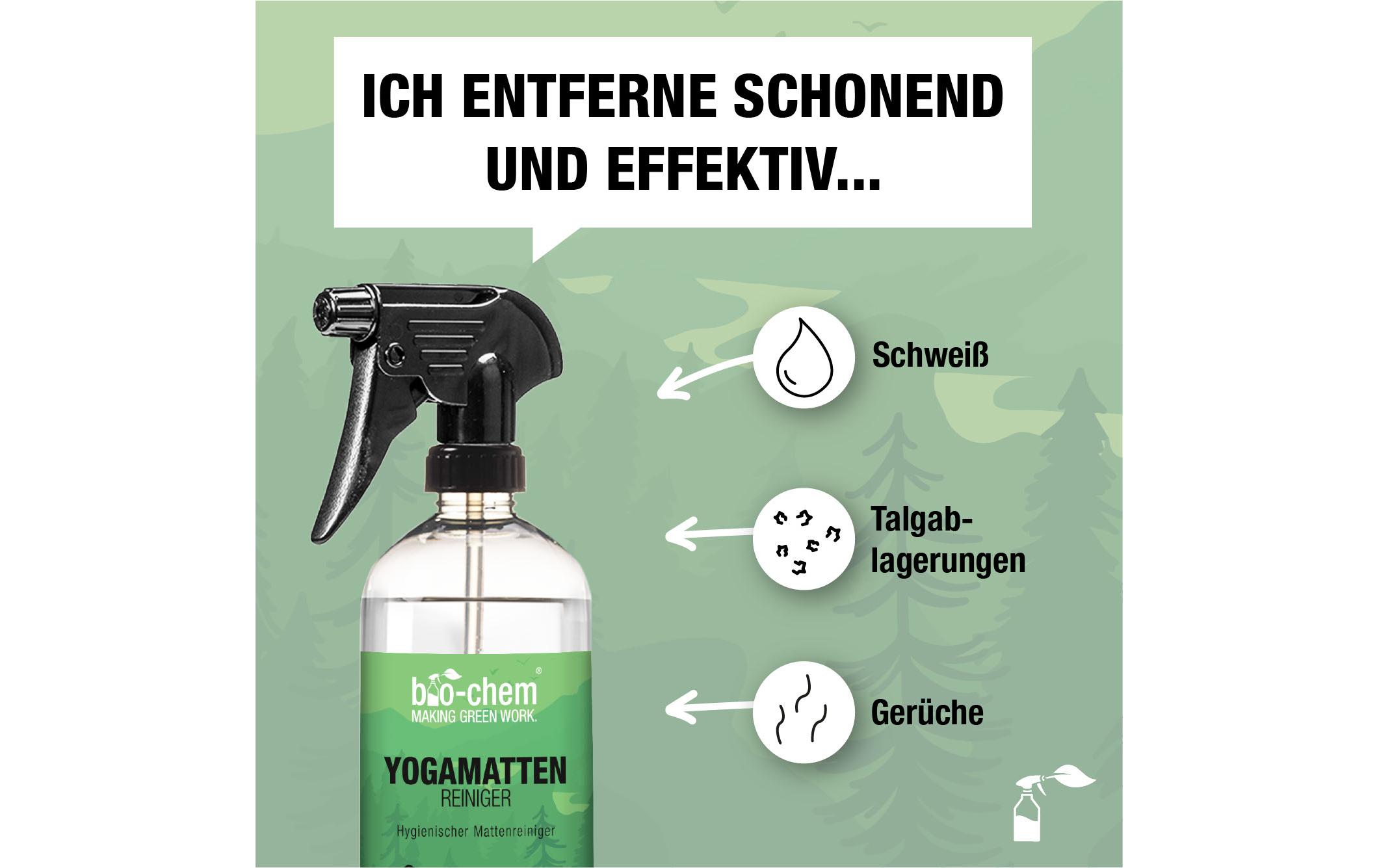 Yogamattenreiniger 750 mlHygienischer Sportmattenreiniger mit Sprühkopf