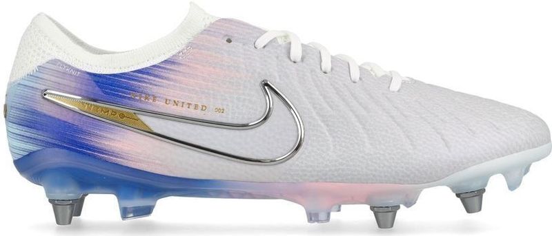 Nike Tiempo Legend 10 Elite IJzeren-Nop Voetbalschoenen (SG) Pro Player Grijs Blauw Roze