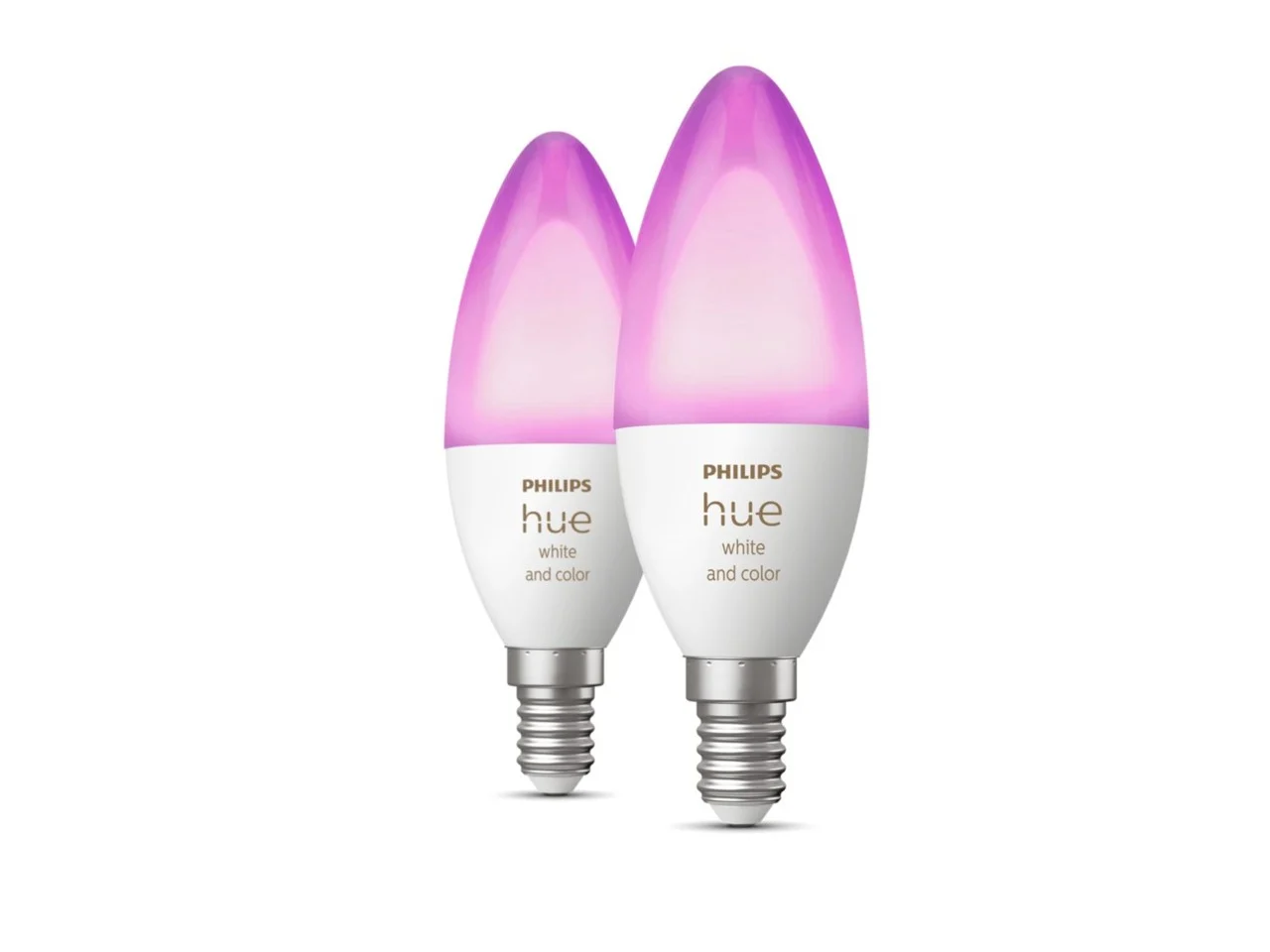 Philips Hue - E14 2-Pack Bulb -White and Color Ambiance