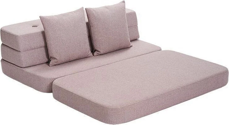 by KlipKlap KK 3 fold sofa Rosa m. rosa knap