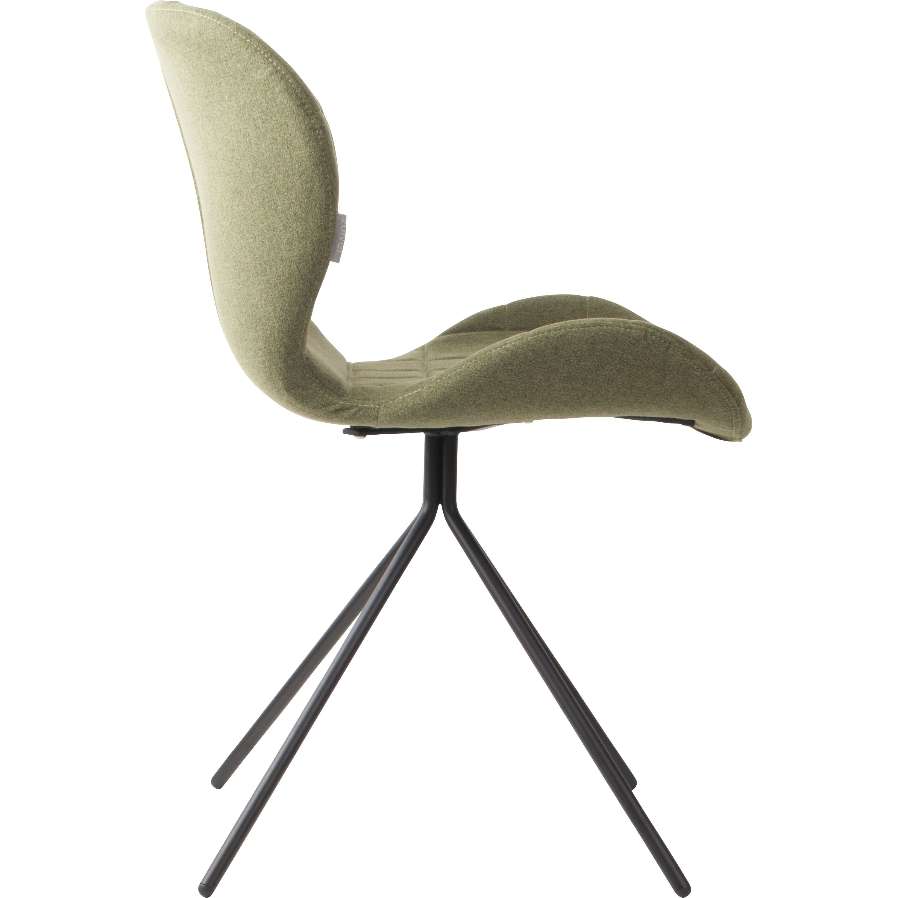 Zuiver OMG Eetkamerstoelen  Groen - Set van 2