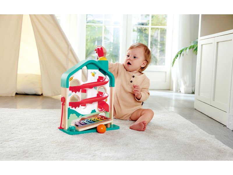 Hape Musikspielzeug Melodien-Haus 2-in-1 Spielset