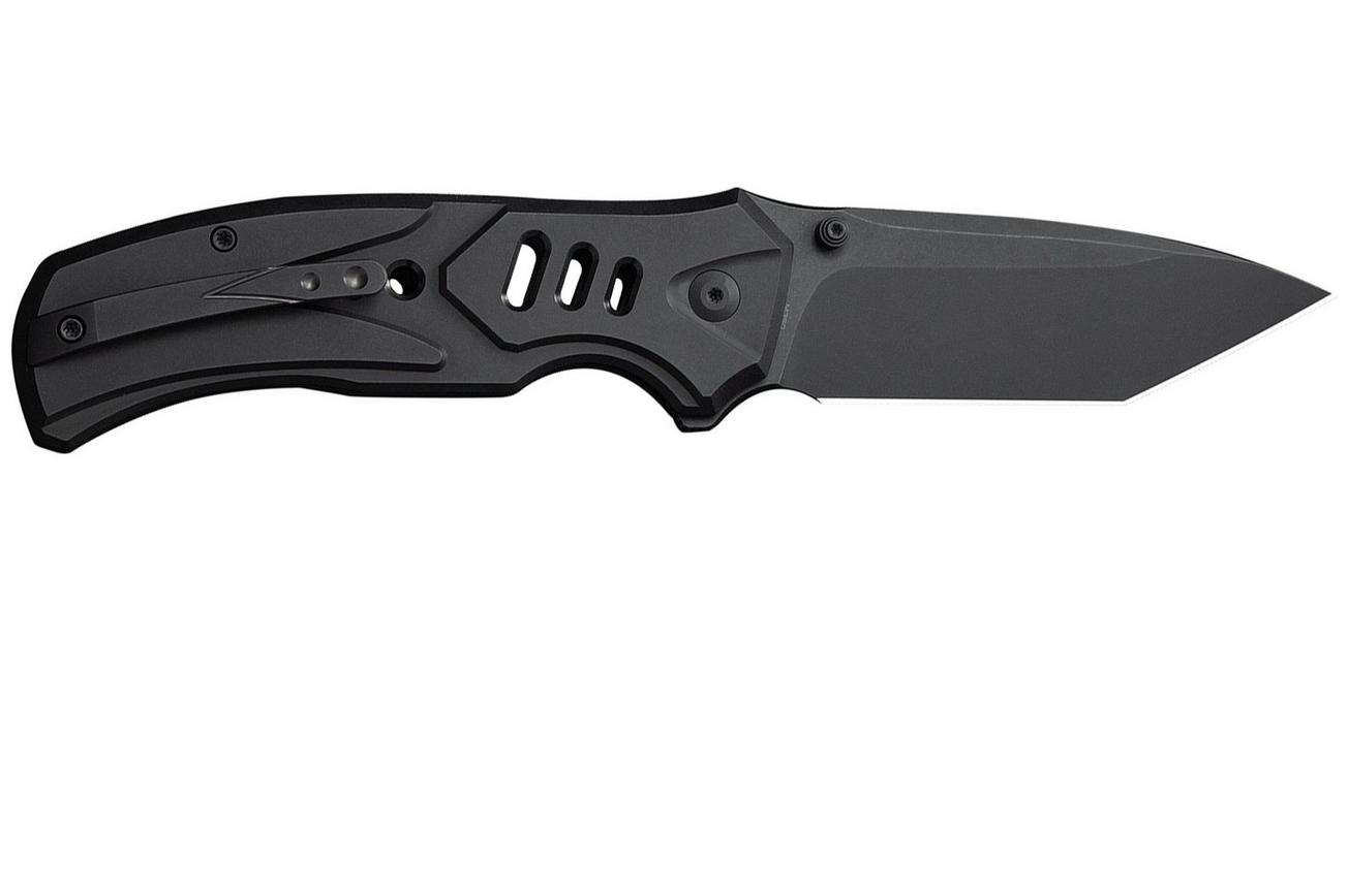 WE Knife Zentron WE24094-1 Blackwashed Böhler M390, Black Titanium, zakmes