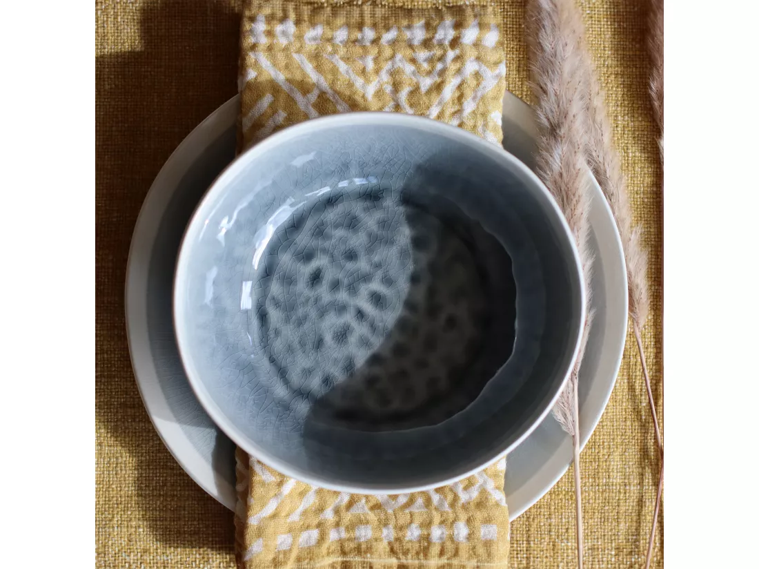 Ogo Living - Lot 6 Assiettes Creuses Cap 21cm En Gres