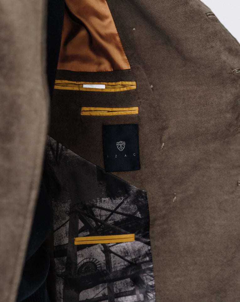 Veste col officier kaki 