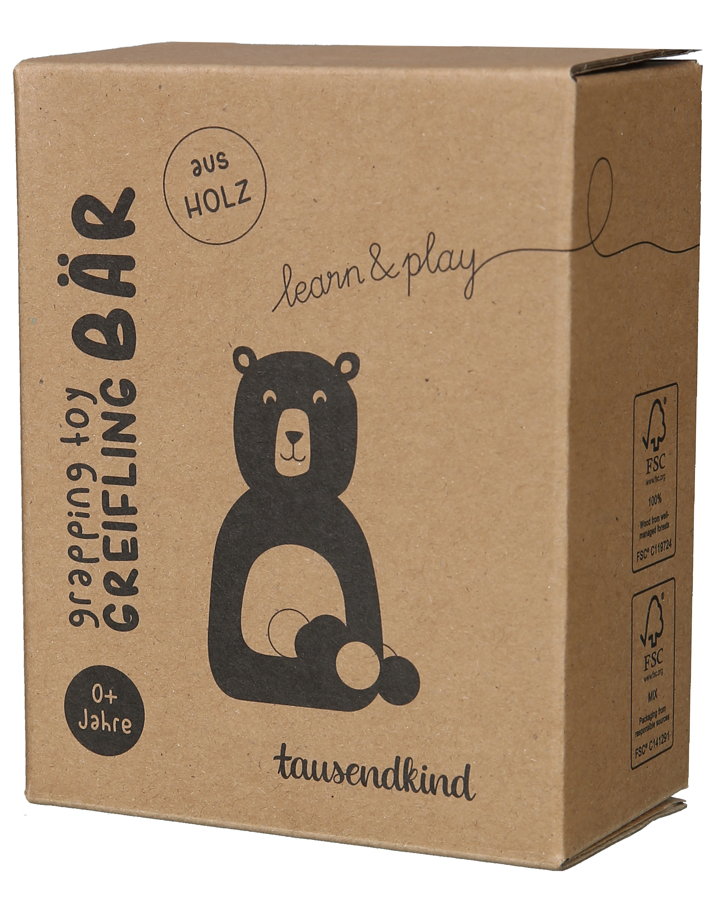 Greifling BÄR aus Holz