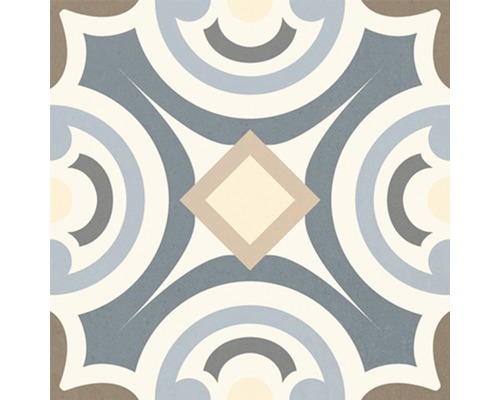 Porseleinen wand- en vloertegel Heritage tacogrijs in 76 verschillende designs 16,5 x 16,5 cm