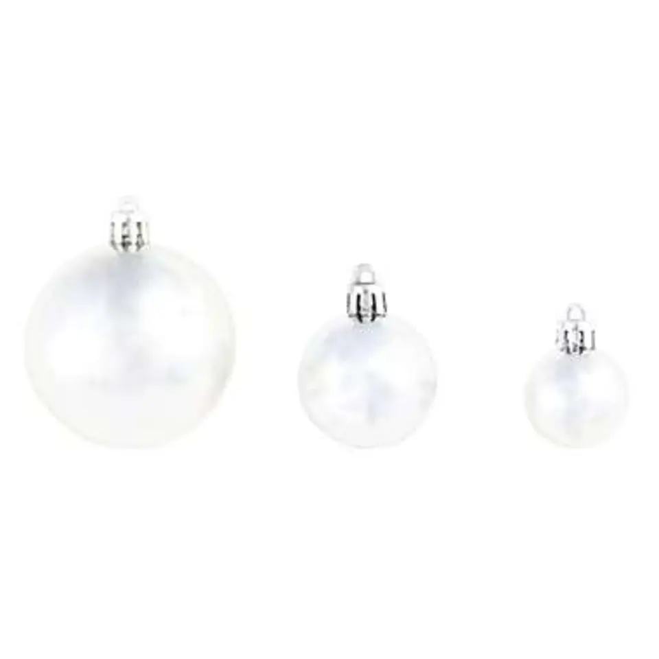 vidaXL - Kerstbal - Zilver - Kunststof - 100 stuks