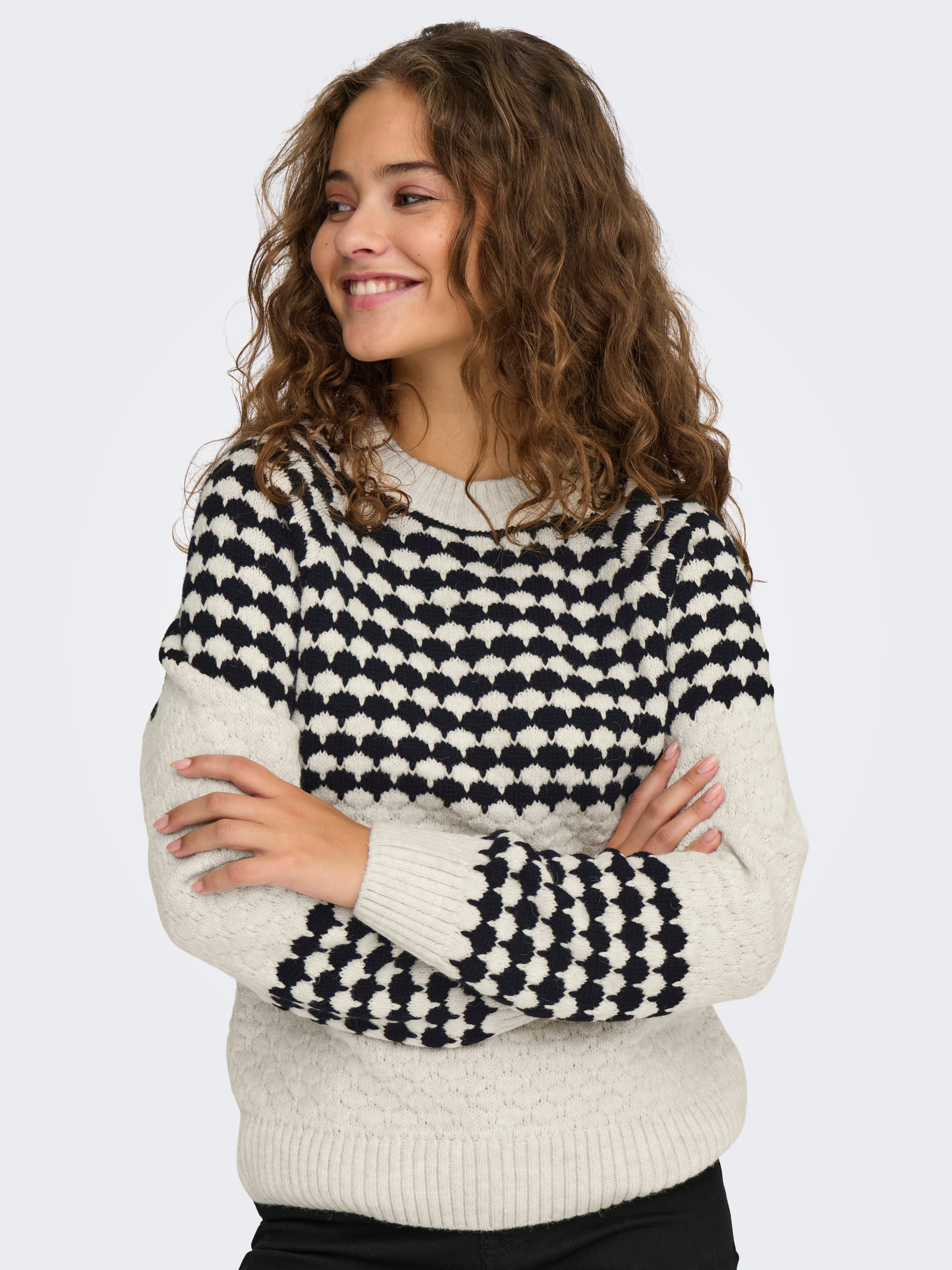 ONLCANADA Strickpullover Whitecap Gray