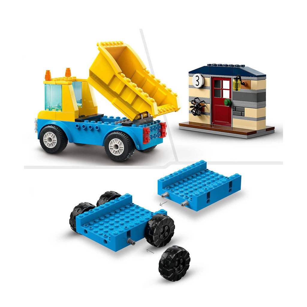GeweldigKiepwagen, bouwtruck en sloopkraan Educatief Kleuter Speelgoed 4+ Jaar 60391