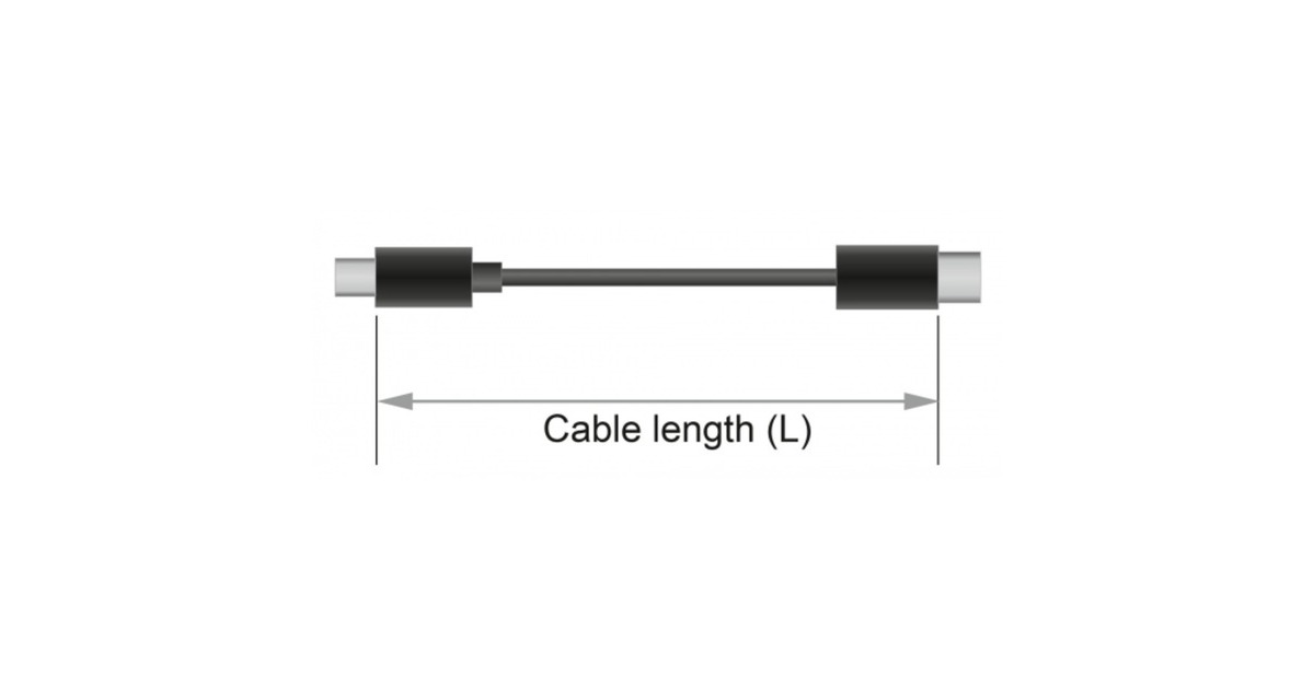 DeLOCKMini DisplayPort > DisplayPort kabel  (Zwart, 1 meter, 8K 60 Hz )