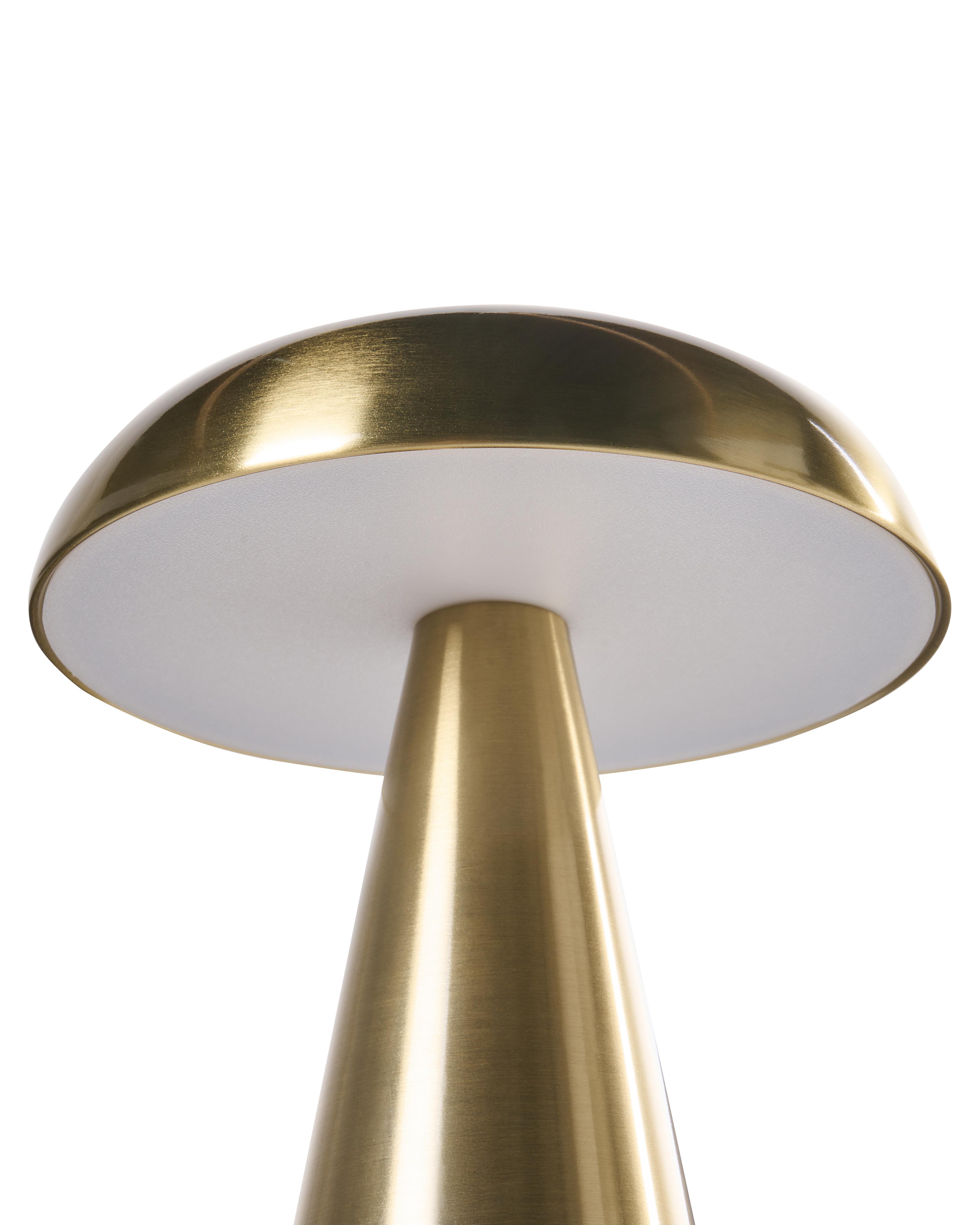 Set van 2 draadloze LED tafellampen KULFO met dimmer Metaal Goud