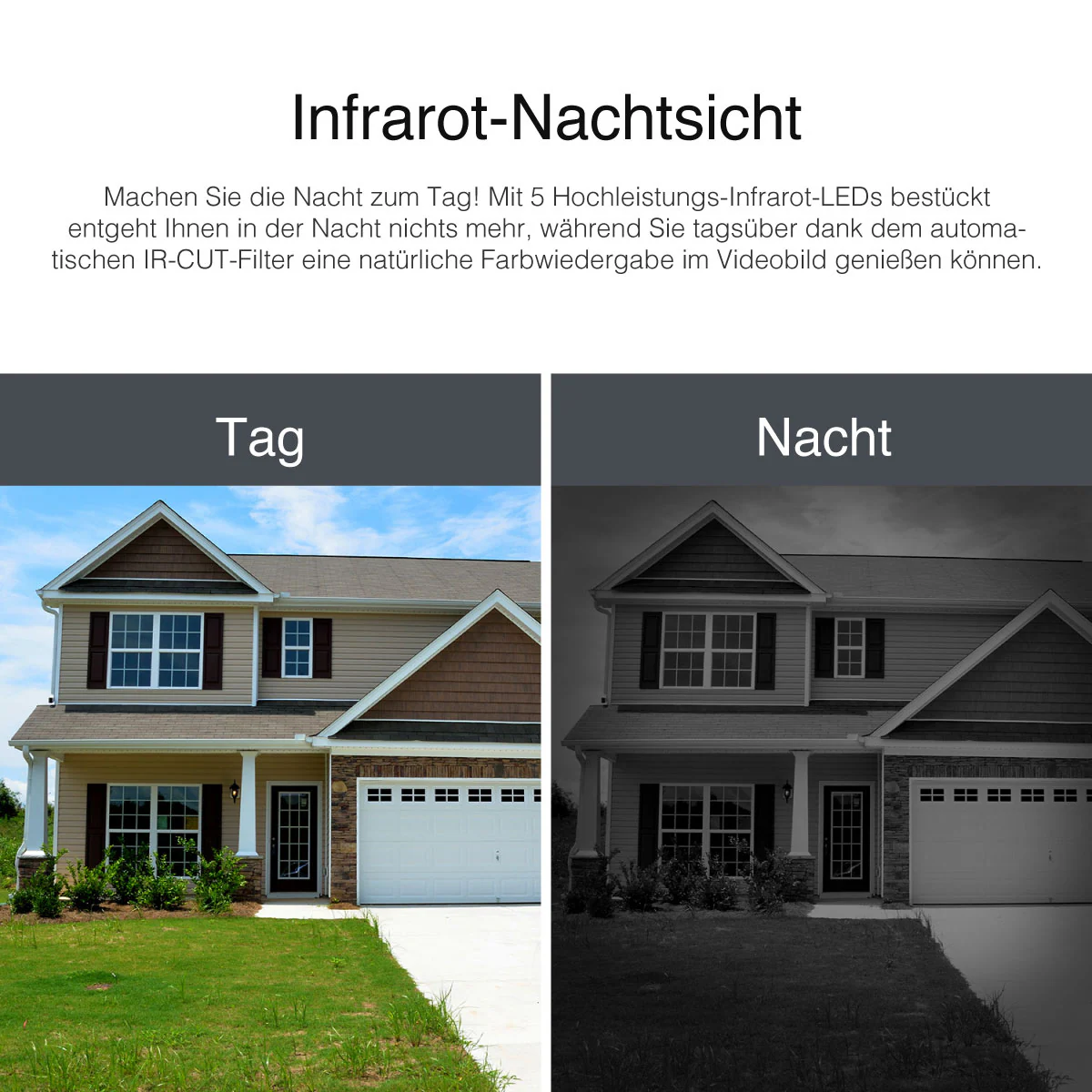 Instar IN-9408 2K Überwachungskamera mit WLAN in weiß