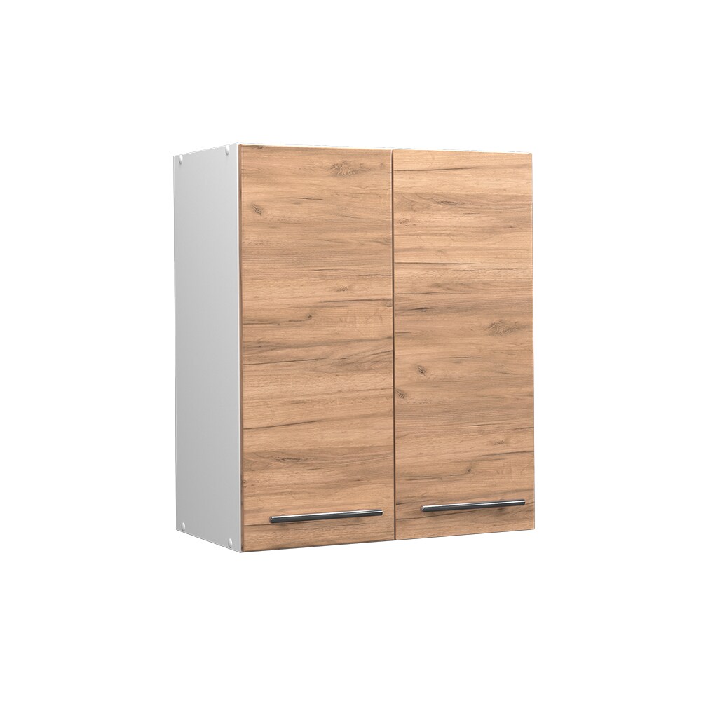 Vicco Hängeschrank Küchenschrank Küchenmöbel Fame-Line Weiß Eiche modern 60 cm Küche Einbauküche Hängeschrank Drehtür Einlegeboden Küchenzeile